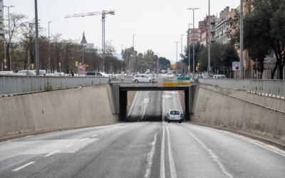 La Gran Via, durant el confinament | Roger Benet